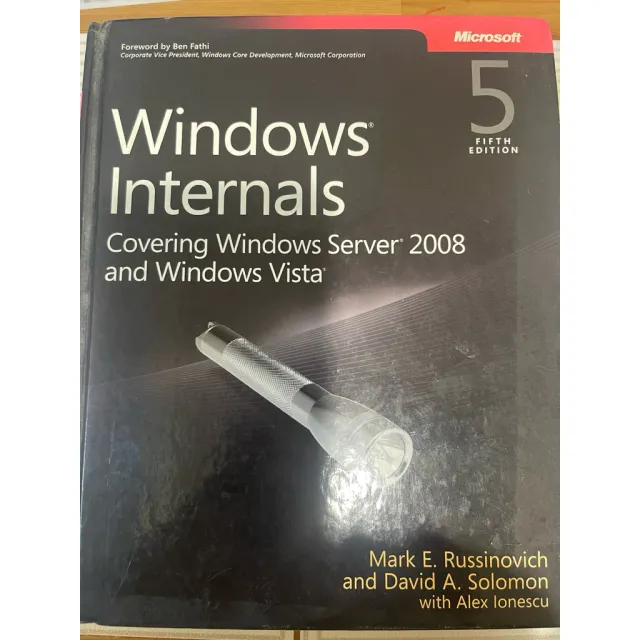 Windows Internals, 5th Edition（深入 Windows 核心） 封面
