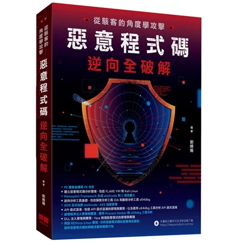 從駭客的角度學攻擊–惡意程式碼逆向全破解 深智 DM2379 封面